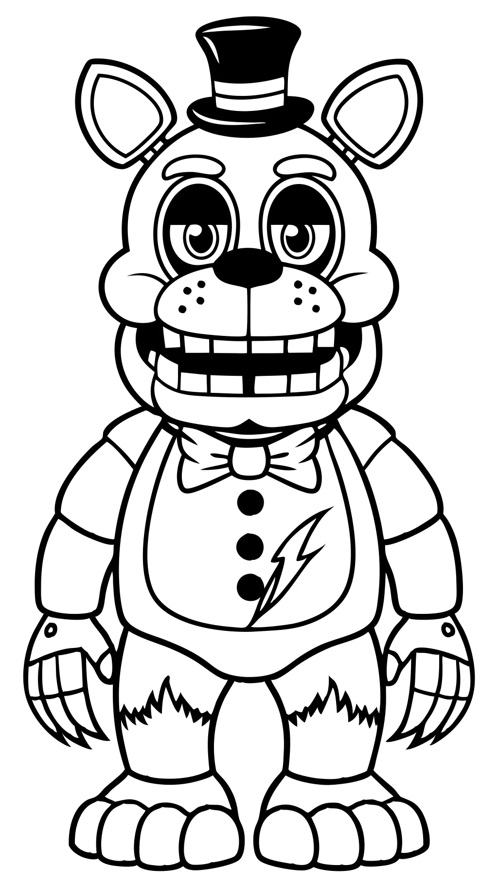 pages à colorier fnaf 4